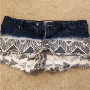 Trendy denim shorts